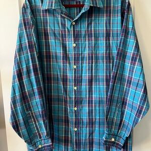 Oakton Limited. Big and tall. Men’s plaid button down shirt. Vintage​